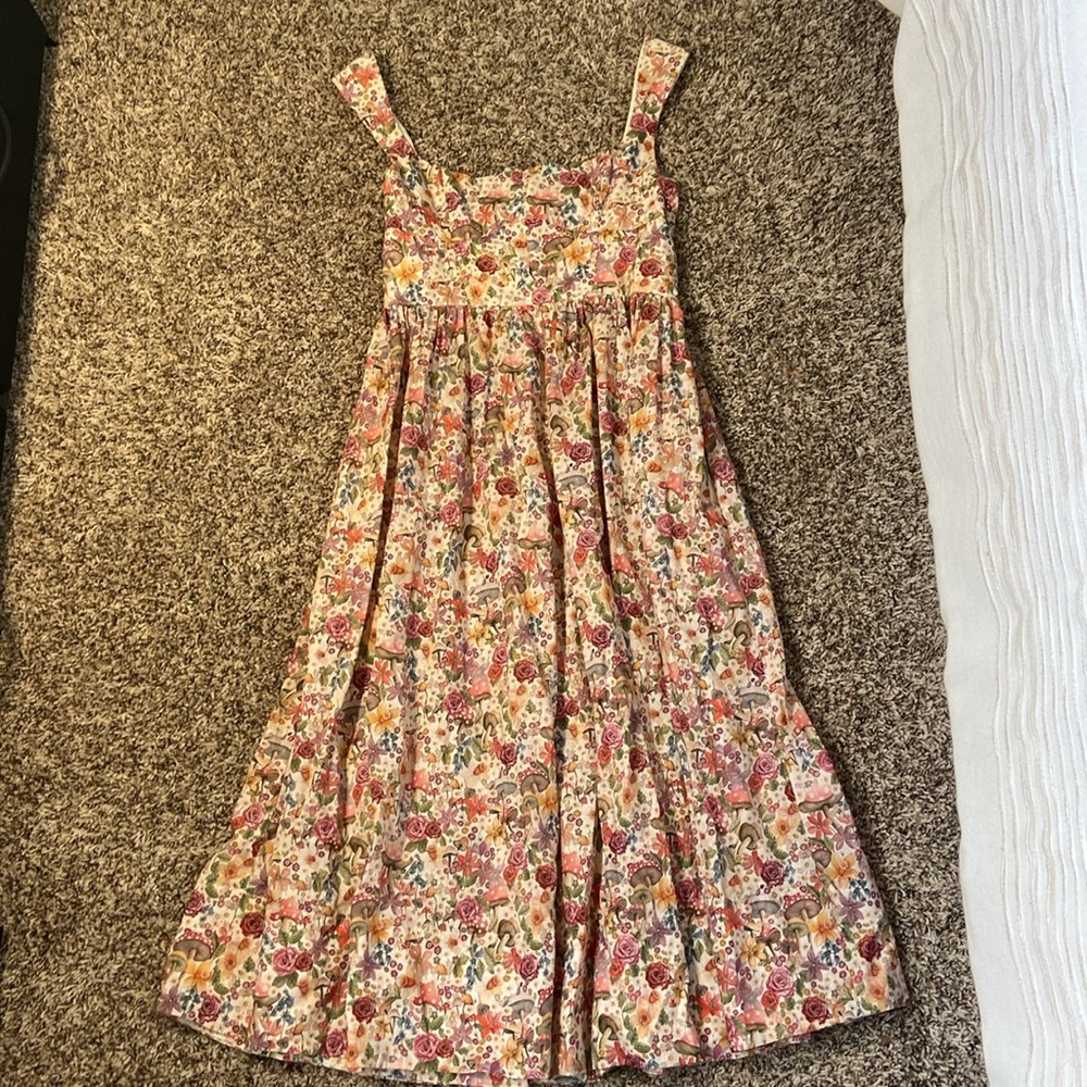 FOR LOVE & LEMONS THEODORA MIDI DRESS - PINK Size Medium - Picture 6 of 16